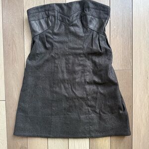 Bebe Black Strapless Sheath Dress Cocktail